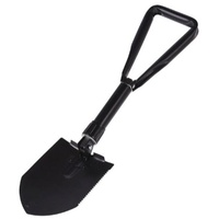 BigBuy Outdoor Klappschaufel, Schwarz, Metall, bunt