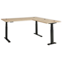 Innostyle Eckschreibtisch elektrisch Memphis Holzoptik Eiche Artisan