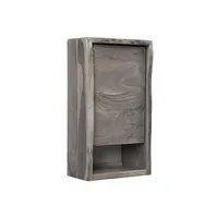 Massivmoebel24 Dreh-/Schwebetürenschrank #602 (Hängeschrank Akazie 40x20x70 grau lackiert PURE