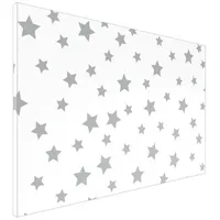 ALLboards Magnettafel 90,0 x 60,0 cm Graue Sterne