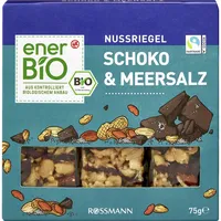 EnerBiO Bio Schoko & Meersalz Nussriegel 3 Riegel