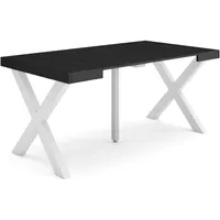 SKRAUT HOME Ausziehbarertisch, 160x90x73cm, Für 8 Gäste, Massivholz Beine,