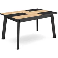 SKRAUT HOME Esszimmertisch, 140x90x75cm, Für 6 Gäste, Hölzerne Beine,