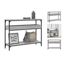 VidaXL Konsolentisch mit Ablage Grau Sonoma 100x29x75cm Holzwerkstoff