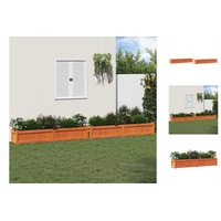 VidaXL Pflanzkübel 2 Stk. Wachsbraun Massivholz Kiefer