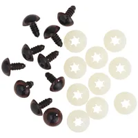 Rayher 8911105 Plastik-Tieraugen zum Stecken, 12 mm ø, SB-Btl.