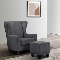 Home Affaire Ohrensessel »Chilly, Sessel mit Hocker und Federkern-Polsterung,