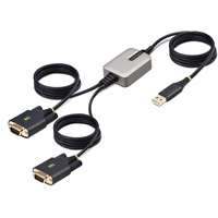 Startech StarTech.com 4m 2-Port USB auf Seriell Adapter, COM-Retention,