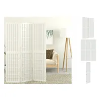 VidaXL 3-tlg. Paravent Japanischer Stil Faltbar 120x170 cm Weiß