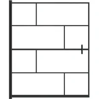 VidaXL Duschkabine ESG 116x140 cm Schwarz