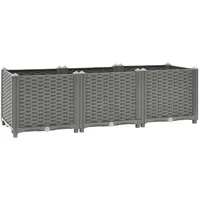 VidaXL Hochbeet 120x40x38 cm Polypropylen