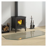 VidaXL Kaminofen Glasplatte Sechseck 120x50 cm