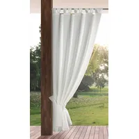 Eurofirany Garden Outdoorvorhäng mit Schlaufenschal- 1 STK. Abnehmbaren Schlaufen,