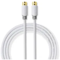 Nedis CSBW41000WT100 10 m F-Typ F-Typ, Weiß