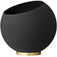 AYTM Globe Pflanzentopf Ø60xH50 Black/Gold