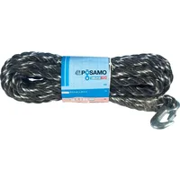 Pösamo PP-Seil gedr. schw/weiß 14,0mmx30m Docke m.Hacken