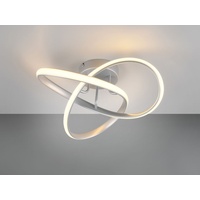 Trio LED Deckenleuchte MEO Silber R62101187