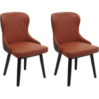 MCW Esszimmerstuhl M60 2er-Set Terracotta-Braun