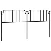 VidaXL Kopfteil Metall Schwarz 193 cm