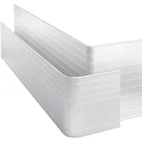 BECKMANN Alu-Einfassung BKX2", grau (alu natur), H:20cm, Aluminium, Beeteinfassungen,