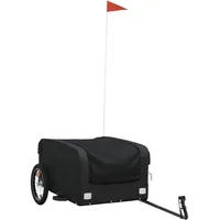 VidaXL Fahrradanhänger Schwarz 45 kg Eisen