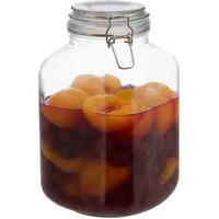 Relaxdays Relaxdays, klar 3 Liter Einmachglas, zum Konservieren, Gastro,
