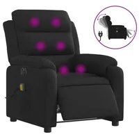 VidaXL Massagesessel Elektrisch Schwarz Stoff