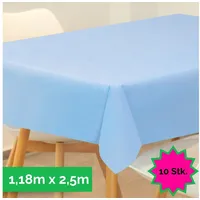 Sensalux Tischdecke, abwaschbar, Vorteilspack, 10 Stück, 1,18m x 2,5m,
