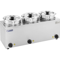 Royal Catering Bain Marie Rund Speisenwärmer Wasserbad Suppenstation Warmhalter