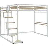 Vente-unique Hochbett - 140 x 200 cm - Metall
