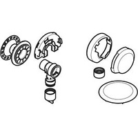 Geberit Fertigbauset, zu Badewannenablauf 242346211 d90 glanzverchromt