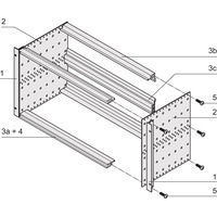 Schroff BGTR PRO F 3HE 84TE 235T MZ, Serverschrank