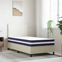 VidaXL Taschenfederkernmatratze Mittelfest 90 x 200 cm H2
