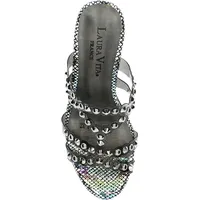LAURA VITA Damen Pantolette schwarz