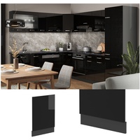 Vicco Geschirrspülerblende Küchenmöbel R-Line Schwarz 45 cm ohne Arbeitsplatte