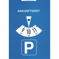 RNK Parkscheibe 3118 StVO aus Karton, 11x15 cm, blau,