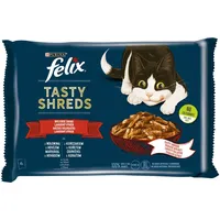 FELIX Tasty Shreds Rindfleisch Hähnchen 4x80g