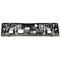 HP Autozubehör Edelstahl Edelstahl, Kunststoff Kennzeichenhalter Edelstahl, Schwarz (L