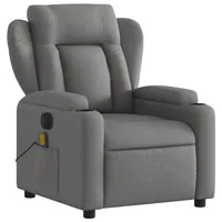 VidaXL Massagesessel Elektrisch Dunkelgrau Stoff