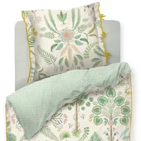 Pip Studio Bamboleo Cremefarben Perkal Blumen Blätter Wurzeln Baum