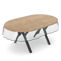 ANRO Transparente Tischdecke Schutzdecke Glasklar Durchsichtig Klarsichtfolie - Marta