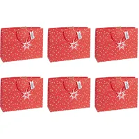 Clairefontaine 6x Cosy, Geschenktasche XL »Sterne«, 37.3x27.5x11.8 cm,