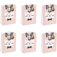 Clairefontaine 6x Geschenktasche M 17x6x22 cm, Weihnachten Cat'Mas -