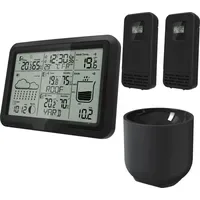Miraval Design Funk-Wetterstation Schwarz