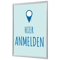 Showdown Displays Showdown Klapprahmen Hier Anmelden A1 deutsch bl