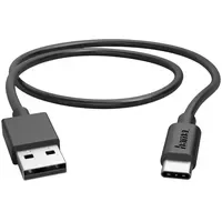 Hama Ladekabel USB-A USB-C 0,5 m Schwarz