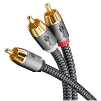 Goobay 65300 Cinch Y-Kabel, 2.0 m