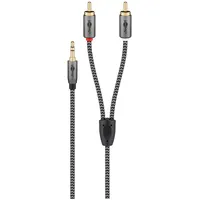 Goobay 65289 Stereo Cinch auf Klinke 3,5 Aux Kabel