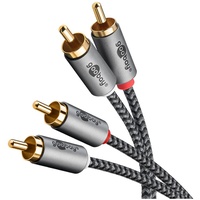 Goobay Plus Stereo-Cinchkabel, 0.5 m