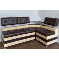 RODNIK Eckbank Latte Essecke, Sitzbank Braun Beige Modern. Kunstleder